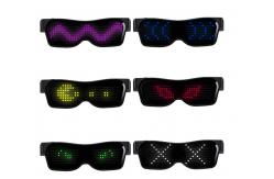 China Light Up Programmable LED Glasses With Bluetooth Smartphone App Control supplier