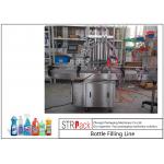 Chemicals Bottle Filling Line / Foaming Detergent Filling Machine Line With Servo Filling Machine