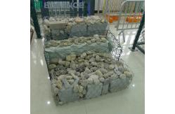 China Woven Stone Filled Galvanized Gabion Boxes Basket 8x10cm Hexagonal Hole supplier