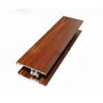 Wood Finished Sliding Shower Door Frame , Aluminium Profile Extrusion For Kitchen Cabinet for sale