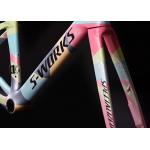 Anti Oil Solvent Based Ink Bicycle Frame Decals High Temperature Resistance