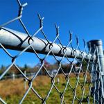 4mm Diamond Galvanized Chain Link Fence 60*60mm Mesh Openning for sale