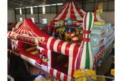 China Large Inflatable Fun City Cute Circus Clown Jumping House For Toddler supplier