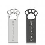 Dog Paw Shapes Metal USB Flash Drive 2.0 128GB 256GB 15MB/S Speed for sale