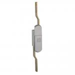 Zinc Alloy Rod Control Lock Cabinet Handle Silver Panel Door Lock for sale