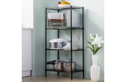 China Basics 4 Tiers Adjustable Heavy Duty Organizer Steel Shelf Rack supplier