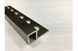 China 6063 Aluminium Tile Edging Strip Punched Processing Flooring Accessories supplier