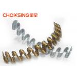 Curved Shape Upholstery Seat Springs 3.4 - 4.0mm Wire Diameter Silver Color for sale