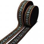 Width 20mm Ethnic Jacquard Webbing Patterned Decorative Webbing