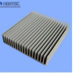 Silkscreened Aluminum Heatsink Extrusion Profiles Round / Square / Triangle for sale