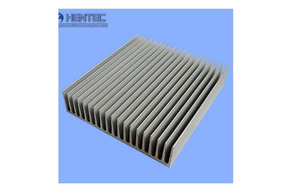 Silkscreened Aluminum Heatsink Extrusion Profiles Round / Square / Triangle