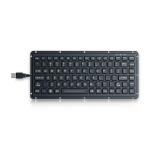 IP65 Silicone Rugged Keyboard Carbon On Gold Key Switch Technology With Backlight