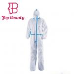 Chemical Industrial Disposable Protective Suit Disposable Microporous Film Coverall for sale