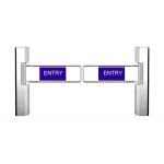 DC24V Brushless Motorized SS Swing Barrier Gate Acrylic Outdoor for sale