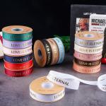 2.5 Threaded Ribbon, Flower Packaging Ribbon, Floral Art, Hot Stamping, Ribbed Ribbon, LOVE English Letter bouquet tie for sale