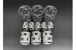 China 25 × 25 × 0.4 Mm Metal Random Packing Pall Ring Distillation Column 304 supplier