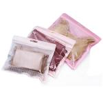 ASP PE Zipper Storage Bags , 12pcs Frosted T Shirt Packaging Pouch