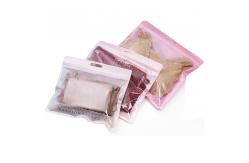 China ASP PE Zipper Storage Bags , 12pcs Frosted T Shirt Packaging Pouch supplier