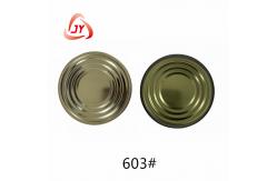 China 603 #（153mm）TFS Hard open End Food packaging Gold and Plain Food Lid supplier