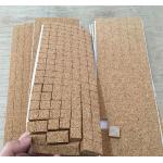 China Protecting Furniture Surfaces with Self Adhesive Cork Pads Natural 1/8 Inch Thickness factory