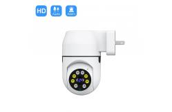 China WiFi Socket CCTV Camera Wireless WIFI Security Compact Home Indoor Security Camera supplier