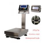 Platform scale BWS-3040 60kg/5g 304 Stainless Steel Industry Weighing bench scale IP67 AC 220V with waterproof indicator display for sale