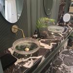 12mm Thick Round Glass Vessel Basins No Overflow Round 12mm Thickness