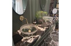 China 12mm Thick Round Glass Vessel Basins No Overflow Round 12mm Thickness supplier