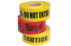 China Custom Printing Logo Warning Tape PE Non-adhesive Barricade Tape supplier