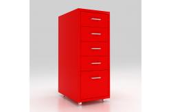 China Home Under Table 5 Drawers Mobile Metal File Cabinet supplier
