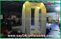 China Inflatable Game Custom White Commercial Inflatable Money Booth Led Lighting Inflatable Party Tent supplier