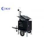 200AH PTZ CCTV Camera Surveillance Trailer Mobile Sentry 6m Telescopic Mast for sale