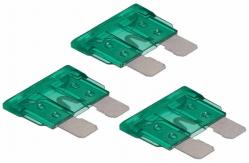 China Green Auto Blade Fuse For Automative Connector , Mini Blade Car Fuses supplier