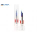 Square Cutting Edge 0.2mm Micro Ball Nose End Mill 2 Flutes 4mm Shank Diameter for sale
