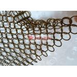 Fashion Interior Design Metal Ring Mesh Curtain By Hand Woven for sale