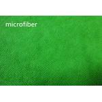 Green 150cm Width microfiber car cleaning cloths Kitchen Bathroom Use Warp Terry Fabric
