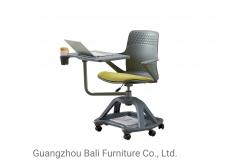 China Rotaty Training Room Tables And Chairs With Folded Writing Tablet supplier