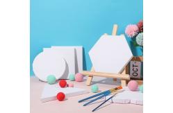 China Hexagon Stretched Canvas Boards , Custom Stretched Canvases For Acrylic Painting supplier