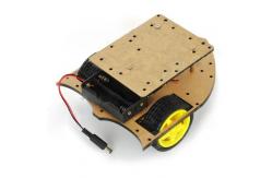 China Double-layer Robot Car Chassis With Two Deceleration DC Motor supplier