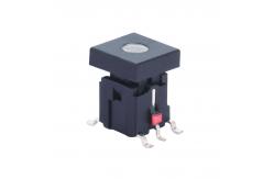 China Hole Head 6 Pin 6x6 SMD Illuminated Tact Switch supplier