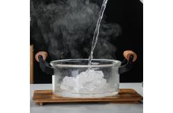 China Customized Logo Simple 5L Borosilicate Glass Soup Pot supplier