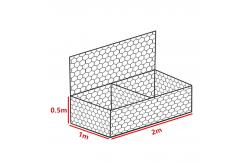 China 0.2*1*2 M Low Carbon 1.5mm Galfan Gabion Baskets supplier