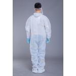 Waterproof Hooded Elastic Cuff SMS disposable protective gowns for sale