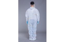 China Waterproof Hooded Elastic Cuff SMS disposable protective gowns supplier
