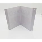 Triangular White AED Wall Sign , V Shape Plastic First Aid AED Sign