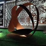 Rustic Art Design Corten Metal H 1500mm Sculpture Yard Art for sale