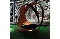 China Rustic Art Design Corten Metal H 1500mm Sculpture Yard Art supplier