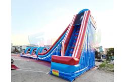 China Quadruple Stitching Outdoor Inflatable Water Slides For Amusement Park supplier