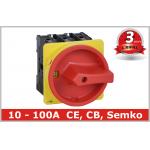 Industrial 100A Motor Isolator Switch , DIN Rail Based Mounting for sale
