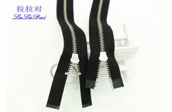 China 16 Inch Two Way Separating Zipper For Jackets , Open Ended Concealed Zip supplier